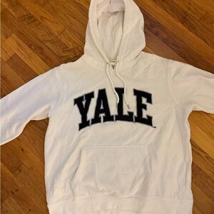 White Yale Hoodie